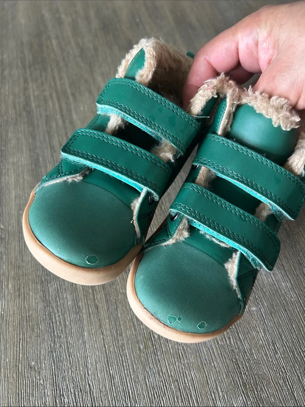 Ten Little Furry High Tops, Sz. 8, Gently Used.